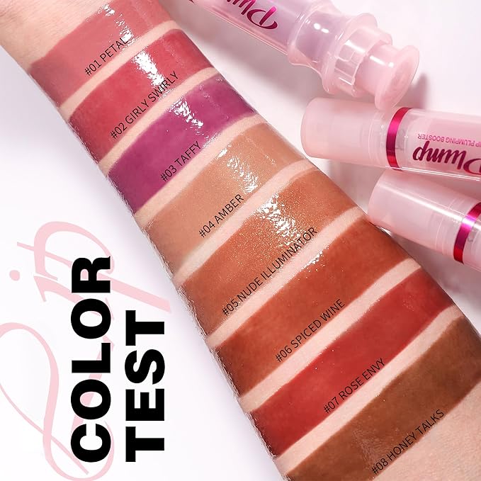 Lip Plumping Lip Gloss, High-Shine & Volumizing Lip Plumping Lip Glass Mirror Lip Glaze Lip Makeup, Long-lasting moisturizing Plump & Pout Lip Lip Gloss for Women (#06)
