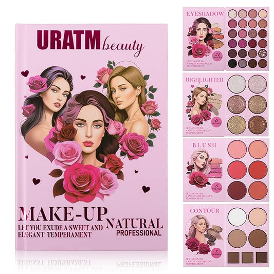 4-Layer Book-Style Foldable Makeup Palette Set | Portable