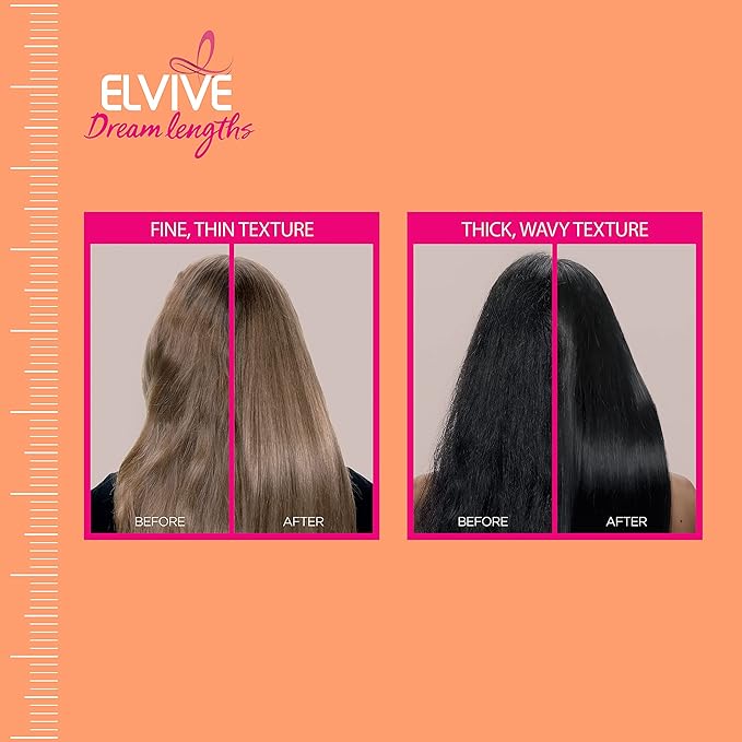 L'Oreal Paris Elvive Dream Lengths Air Volume Dry Shampoo Instantly Absorbs Oil, Long-Lasting Clean Feel, No White Residue, Instant Body, Sulfate, Paraben, Dye, Silicone Free Pack of 2, 8.32 oz