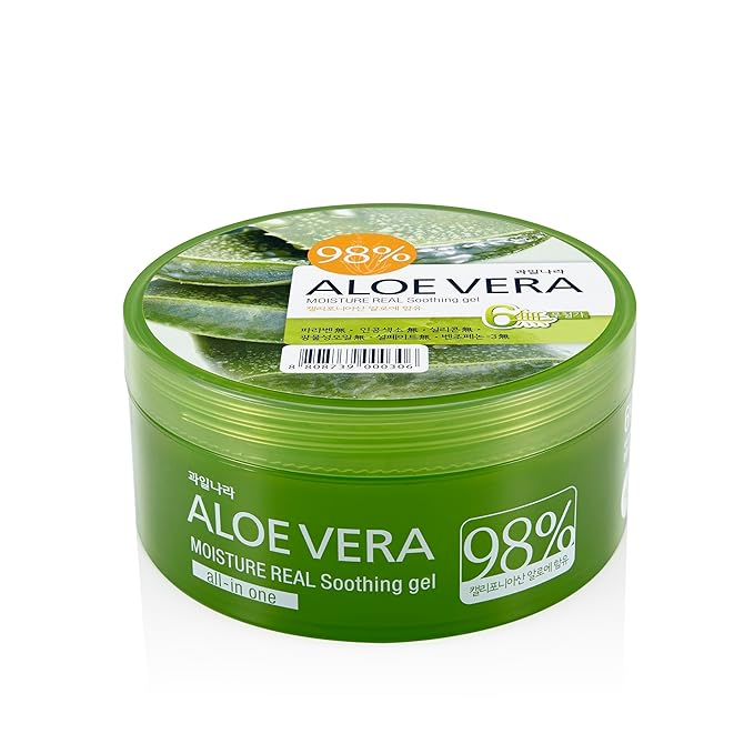 WELCOS Kwailnara California grown Aloe Vera Moisture Soothing Gel, 98% Pure, All-in-One for Face, Body, Hand, Hair, Korean Skin Care (10.14 Fl oz.)