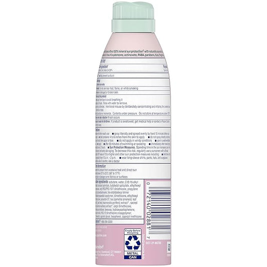 Coppertone Pure and Simple Baby Sunscreen Spray SPF 50, Zinc Oxide Mineral for Babies, Toddler, Water Resistant, Broad Spectrum, 5 Oz