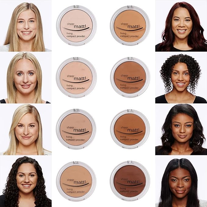 MAEPEOR Pressed Powder 8 Colors Oil Control Matte Natural Beig)