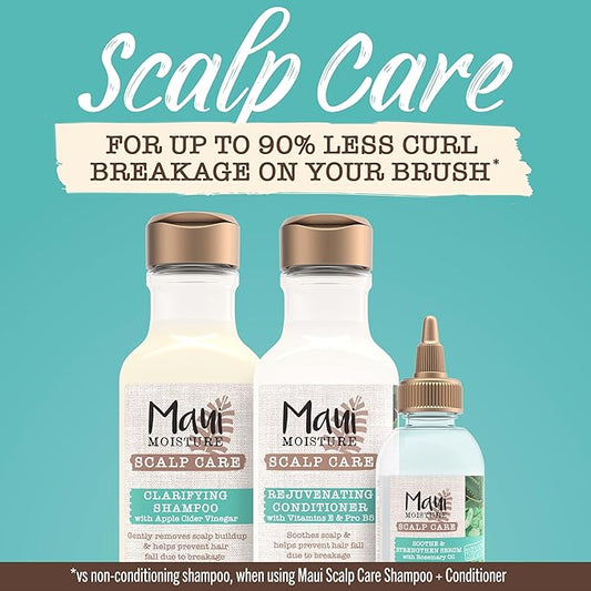Maui Moisture Scalp Care Rejuvenating Conditioner, Soothing Curly Hair Conditioner with Vitamin E, Pro-Vitamin B5 & Aloe Vera, Silicone-Free, 13 fl. oz