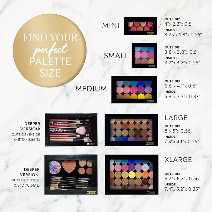 Junior Magnetic Makeup Palette, Empty Magnetic Palette, Universal