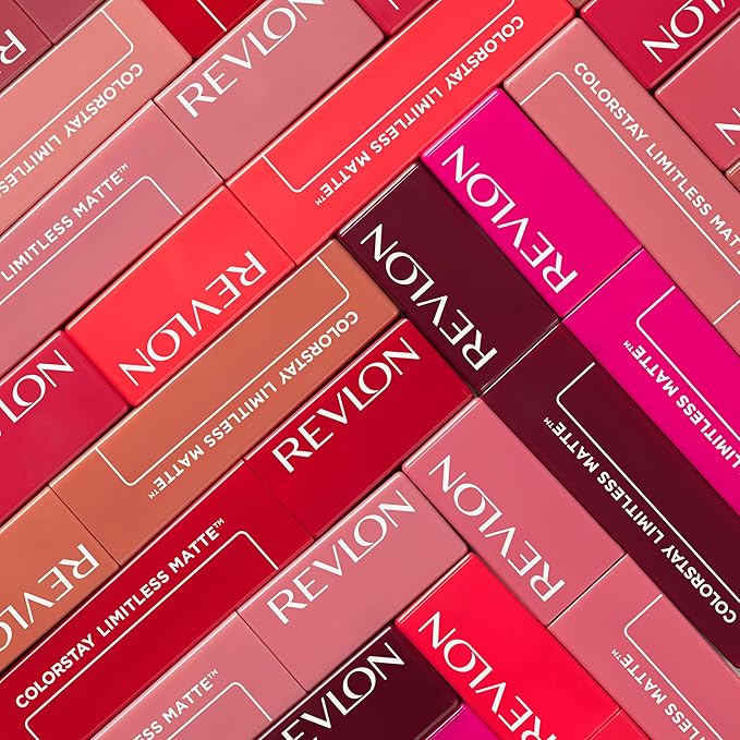 Revlon ColorStay Limitless Matte Liquid Lipstick, Vegan Formula, No-Budge, Longwear Lip Color, Long Lasting, Lightweight/Comfortable, Waterproof, 016 Extra Shot, 0.17 fl oz