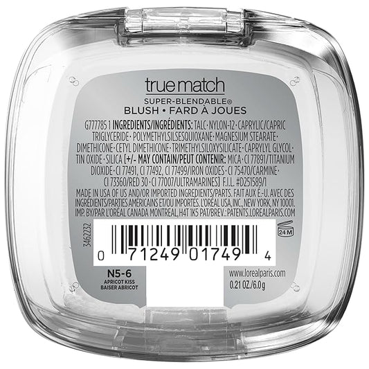 L'Oreal Paris True Match Super-Blendable Powder Blush, Apricot May Vary) 0.21 Oz
