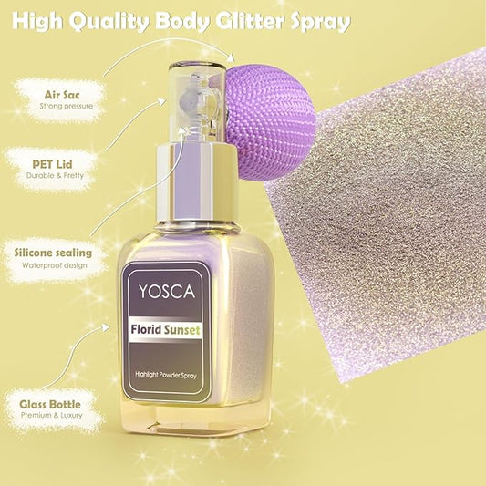Highlighter Powder Spray, 20ML Cosmetic Grade High Gloss 20ML