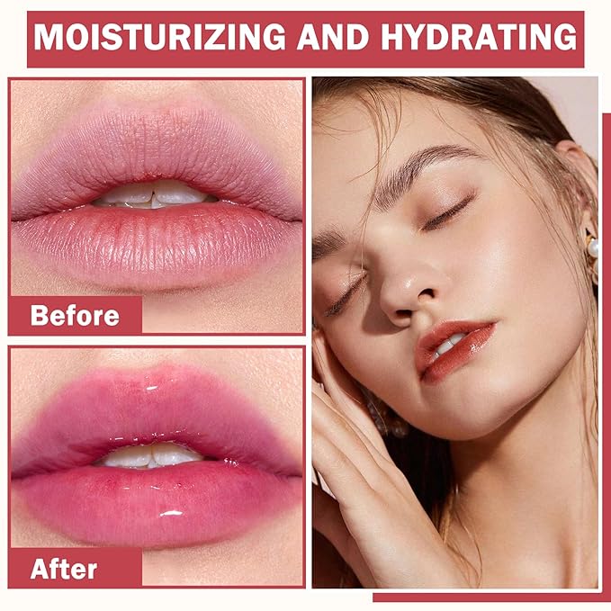 Lip Tint Stain Set,7 Colors Water Tint Lip Long