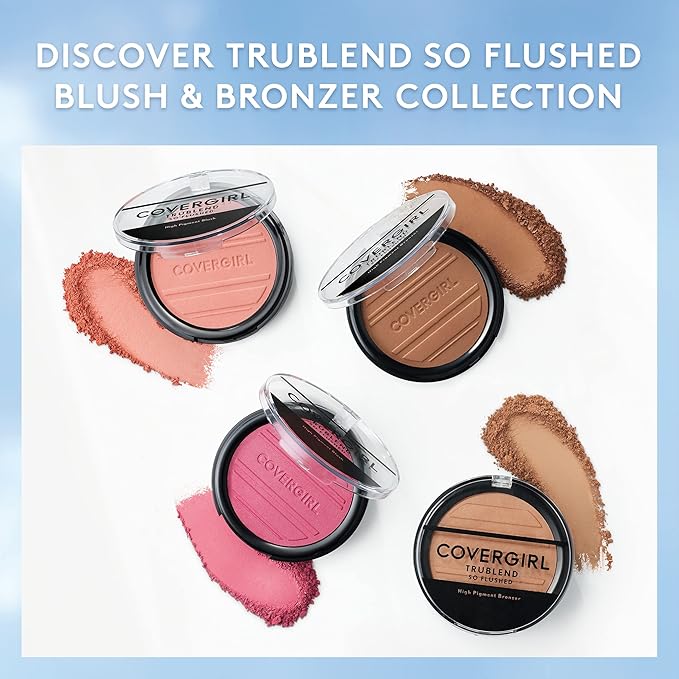 COVERGIRL Trublend So Flushed High Pigment Blush, Love Love Me, 0.33 Oz