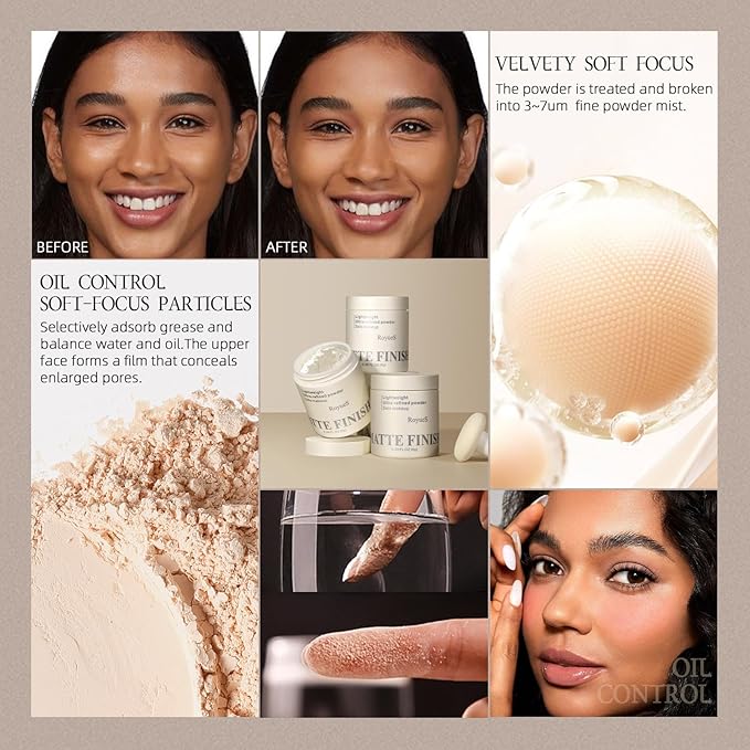 Loose Setting Powder Translucent, Face Matte Finishing Powder