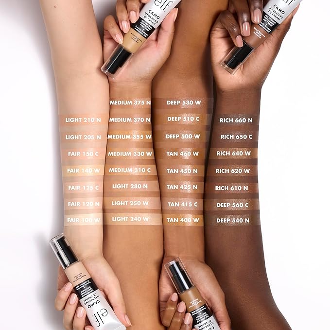 e.l.f. Hydrating Camo CC Cream, SPF 30, Color 530 W