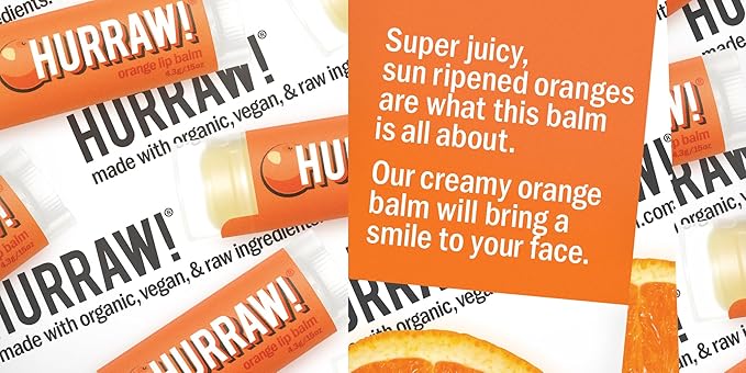 Hurraw! Lemon, Orange, Lime Lip Balms, Palm