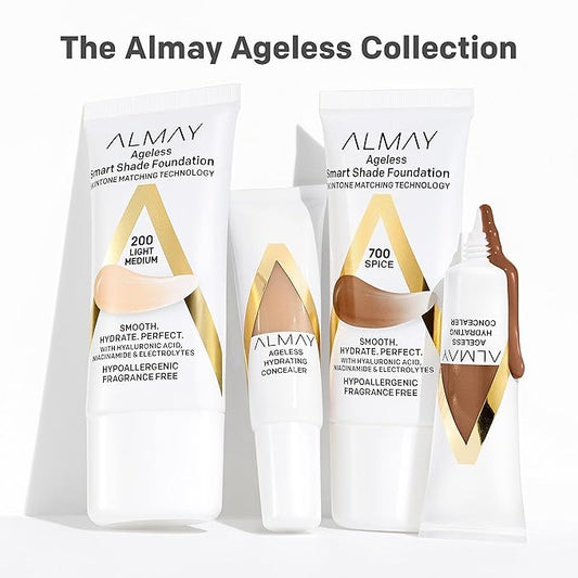 Almay Anti-Aging Foundation, Smart Shade Face Makeup with of 1)