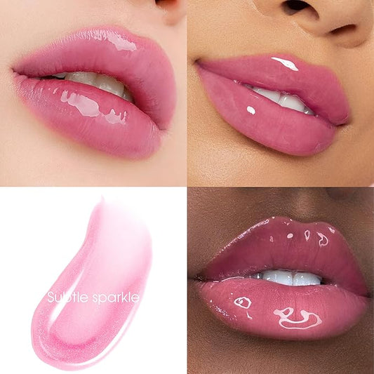 Unidollss MOOD Color Changing Lip Oil - Hydrating, Plumping, Non-Sticky Lip Gloss with Shimmer Finish, Long-Lasting Moisturizing Tinted Lip Balm for Smooth & Glossy Lips