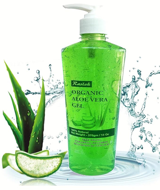 Aloe Vera Gel | Pure & Natural Aloe Gel | For Moisturizing Face Skin & Hair Care | Durable Moisturizing Hydrating Soothing Non-Sticky - 13 oz - 370gm (Cucumber)