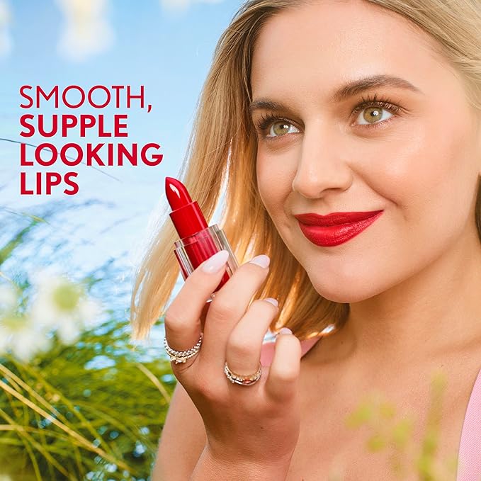 COVERGIRL Clean Lip Color, Sunny Days, Satin Finish, Squalane, Avocado & Aloe, Carmine-Free, Non-Drying, 0.12oz