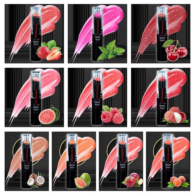10 Pack Tinted Lip Balm With Lips