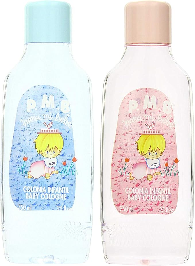 Para Mi Bebe Baby Cologne Family Size 25 oz - Imported From Spain (Pink-Blue (2))