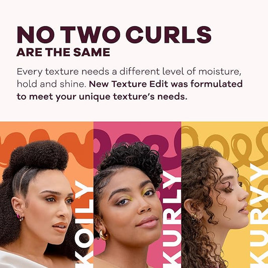 Eco Style, Texture Edit, Koily Shine Hyper Gloss Serum for Type 4 curly hair - A nourishing, sulfate-free rich oil that provides a natural glow and frizz control for kinky curly hair. 6 oz