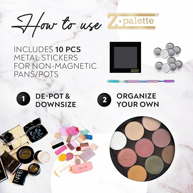 Small Magnetic Makeup Palette, Empty Magnetic Palette, Universal