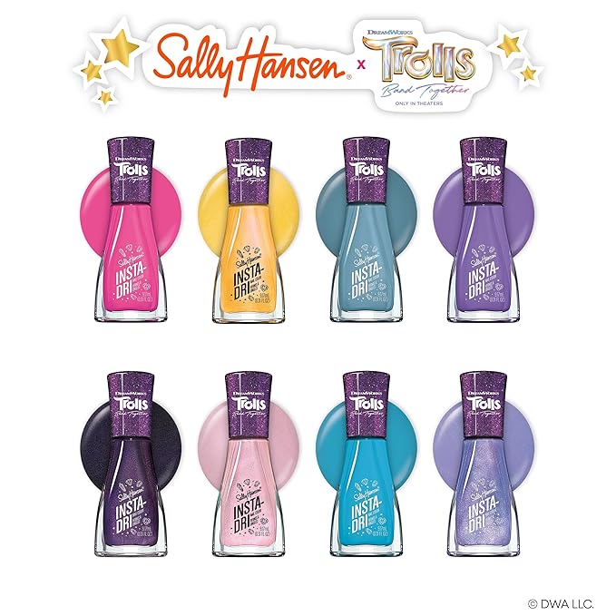 Sally Hansen Insta-Dri x Trolls Nail Polish Collection - Viva Power - 0.31 fl oz