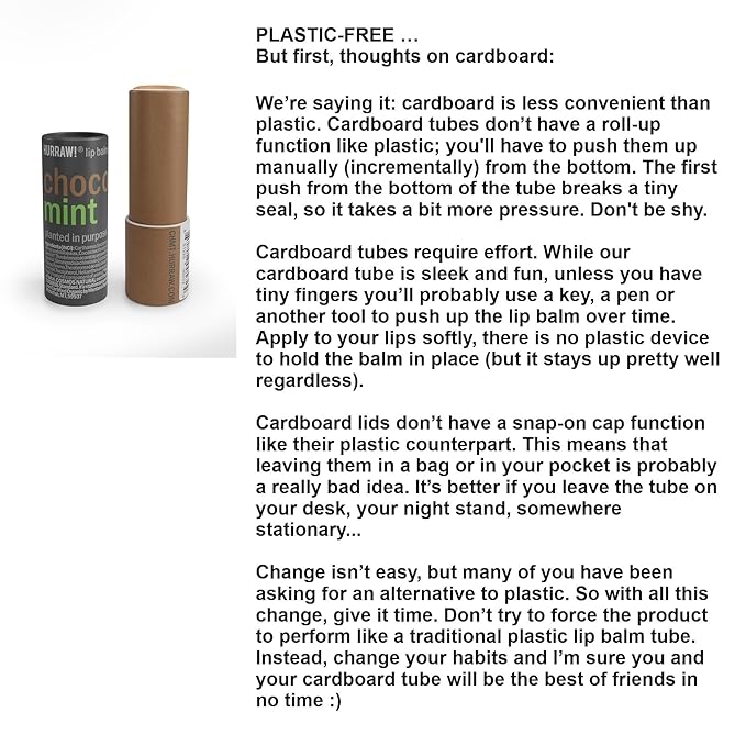 Hurraw! Chocolate & Mint Lip Balm,