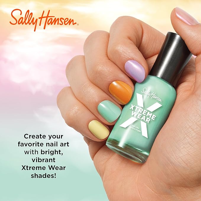 Sally Hansen Xtreme Wear, Rose Water, Nail Polish, Doesn't Chip, Beautiful Colors, Long Lasting, Fade Resistant, Easy to Apply, 0.4oz