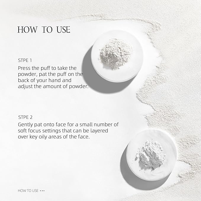 Pink Loose Setting Powder For Women, High-Definition Traceless
