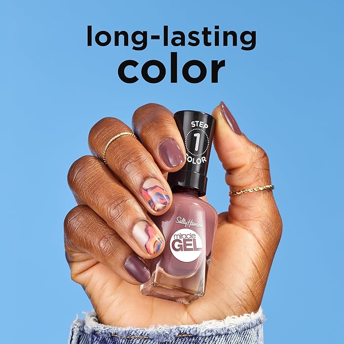 Sally Hansen Miracle Gel™, On The Horizon, Long Lasting, Gel-Like Formula, No UV Lamp Needed, Orange Nail Polish
