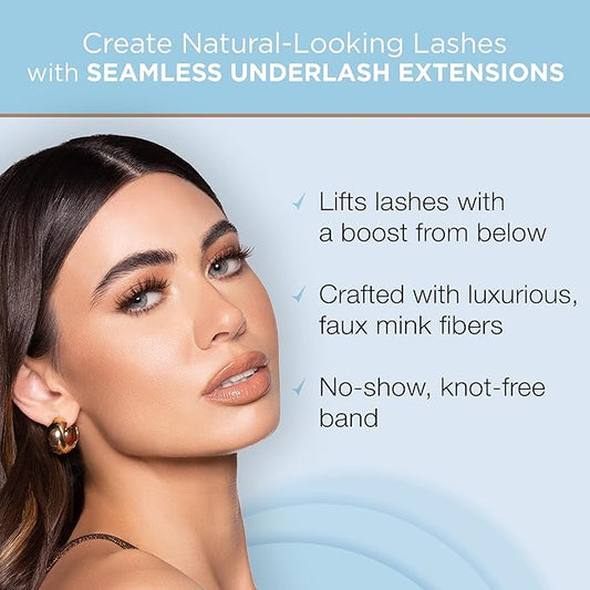 Ardell Seamless Underlash Lash Extension Kit - DIY Lash Clusters, Balayage Individual Lashes, Natural-Looking Eyelash Extension, 32-Count, 1-Pack