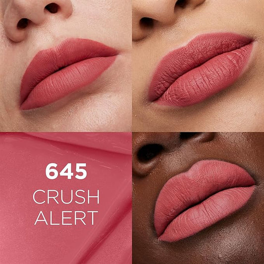 L'Oreal Paris Infallible Matte Resistance Liquid Lipstick, up to 16 Hour Wear, Crush Alert 645, 0.16 Fl Oz