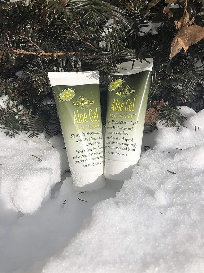 All Terrain Natural Aloe Gel Skin Relief, Skin Protectant, 5oz, With Moisturizing Aloe & Allantoin