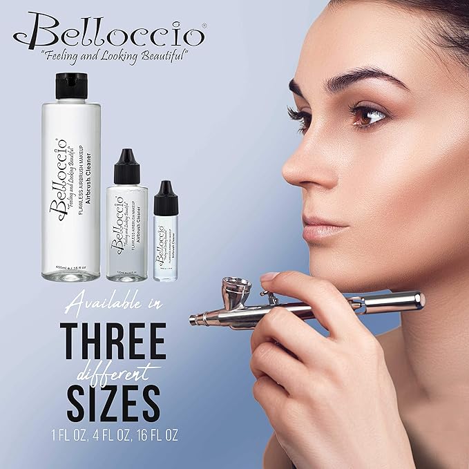 16 Ounce Bottle of Belloccio Makeup Airbrush Cleaner