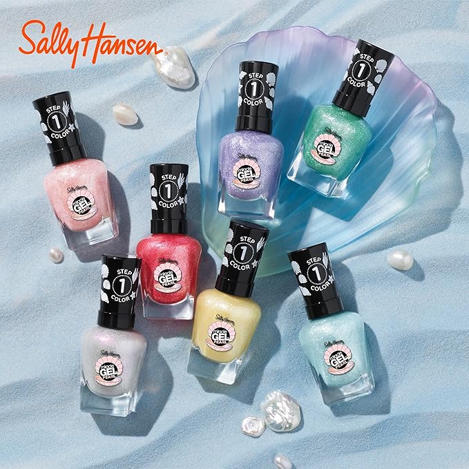 Sally Hansen Miracle Gel™, Pearls Diving for Treasure, Long Lasting, Gel-Like Formula, No UV Lamp Needed, Yellow Nail Polish