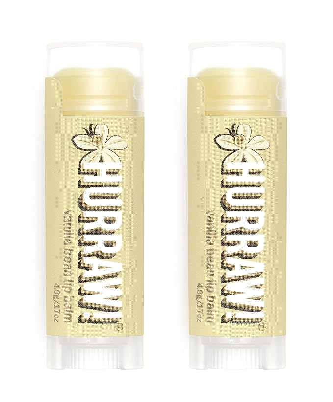 Hurraw! Vanilla Bean Lip Balm, 2 Palm