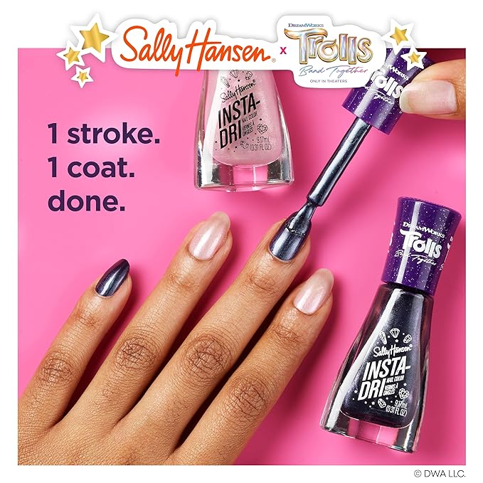 Sally Hansen Insta-Dri x Trolls Nail Polish Collection - Viva Power - 0.31 fl oz