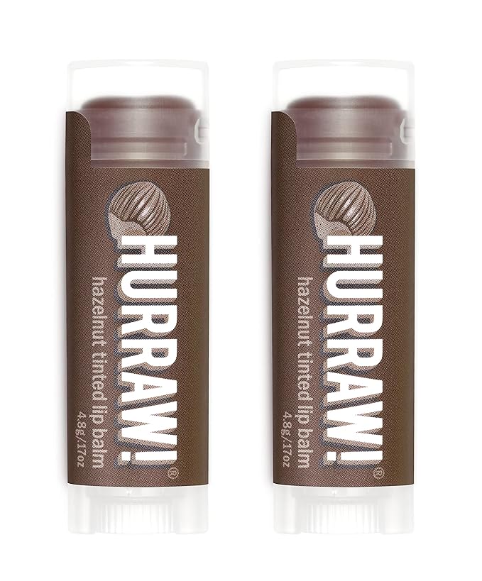 Hurraw! Hazelnut Tinted Lip Balm, 2 Palm