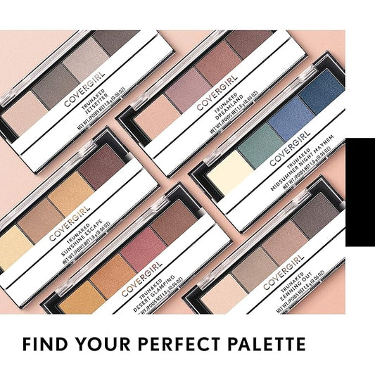 COVERGIRL TruNaked Quad Eyeshadow Palette, Zenning Out, 6 Shades, 0.06 Fl Ounces, Shimmer Fade-Proof Formula, Pigmented Shades