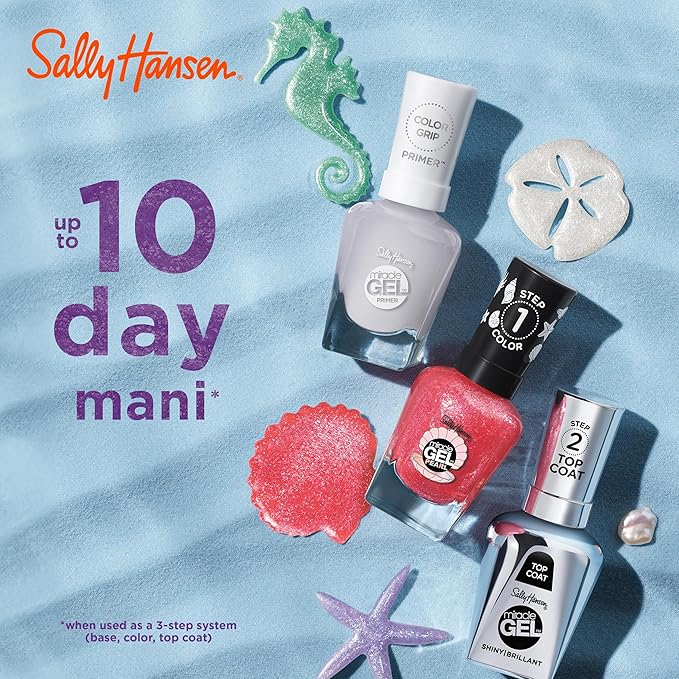 Sally Hansen Miracle Gel™, Pearls Diving for Treasure, Long Lasting, Gel-Like Formula, No UV Lamp Needed, Yellow Nail Polish