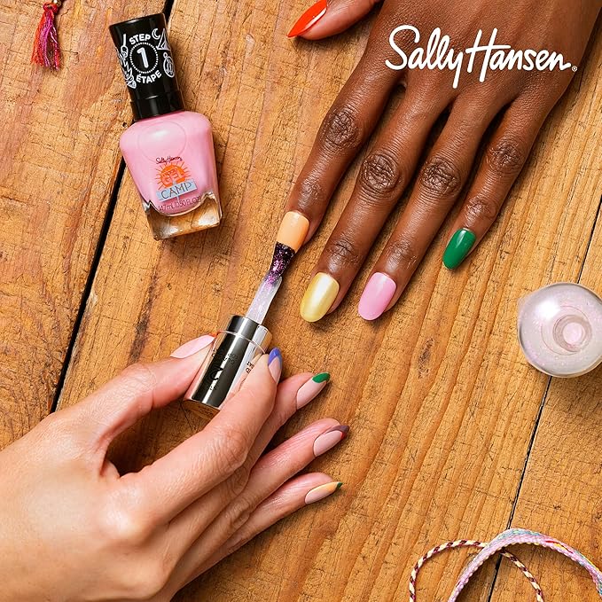 Sally Hansen Miracle Gel™, Summer Camp Summer Nights, Long Lasting, Gel-Like Formula, No UV Lamp Needed, Purple Nail Polish